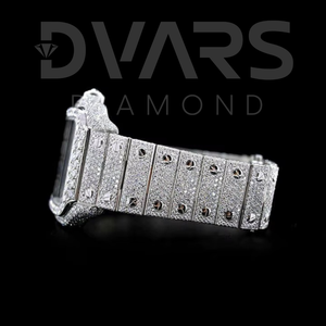 Reloj Mecánico ETA de Acero Inoxidable Chapado en Oro Amarillo de 41 mm, con Incrustaciones de Diamantes de Moissanita de Lujo, Unisex, a la Moda, Claridad VVS 1 - Product Image 2