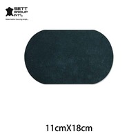 Patchs ovales en cuir suédé grainé de vache véritable OEM pour réparation DIY, couture, appliques pour chaussures, canapés, meubles, bagages, ceintures