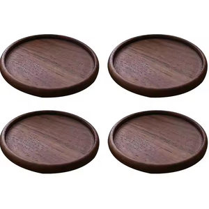 Posavasos de madera de nuevo diseño Respetuoso con el medio ambiente Diseño personalizable Logo Mesa Artículos de decoración para el hogar Posavasos de madera por Crescent Crafts - Product Image 5