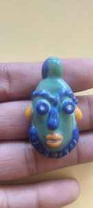 Cuentas DE CARA tribales de coral hechas a medida con detalles intrincados y formas irregulares de colores vibrantes para coleccionistas de diseñadores de joyas - Product Image 5