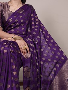 LANZAMIENTO NUEVO DISEÑADOR FESTIVE WEAR SAREE TELA ROOP SEDA CON ZARI TRABAJO DE TEJIDO CON RETOCE DE ENCAJE - Product Image 6