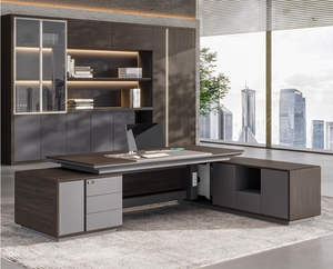 <span class=keywords><strong>Bureau</strong></span> de Direction Moderne de Luxe et Ensemble Chaise de <span class=keywords><strong>Bureau</strong></span> pour PDG, Mobilier en Bois, <span class=keywords><strong>Bureau</strong></span> en <span class=keywords><strong>L</strong></span> - Product Image 2