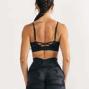 Sujetador Deportivo Ecológico para Mujer, Ajuste Personalizado, Malla Transpirable, Diseño Sólido, Personalizable en la Parte Delantera, Ropa Deportiva para Yoga, Gimnasio y Fitness - Product Image 3