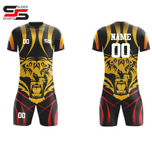 Vente en gros de maillots de football professionnels à séchage rapide de haute qualité pour les compétitions Impression de logo personnalisé pour les équipes de clubs d'adultes - Product Image 3