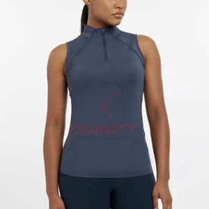 Tela técnica de regulación térmica, soporte sin costuras, capa base de secado rápido, tacto suave, capa base de equitación para mujer al por mayor - Product Image 1