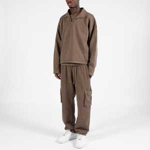 Pantalons pour hommes, streetwear pour hommes, pantalons de survêtement décontractés à jambes larges, vente en gros, haute qualité, 100% coton, unisexe, pantalons de survêtement amples et tendance - Product Image 3