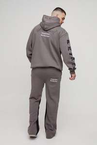 Conjunto de chándal con capucha y bordado oficial de gran tamaño Pantalones de chándal Jogger Cargo Pantalones Relajados Sostenibles y de gran tamaño - Product Image 5