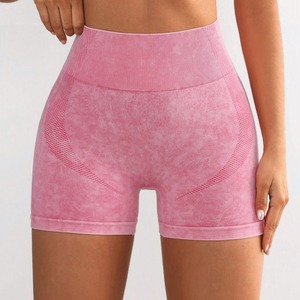 Poitrine Push up Tie Dye Yoga Shorts Femmes Gym Fitness SportsWear Collants D'entraînement Courir Taille Haute Leggings - Product Image 3