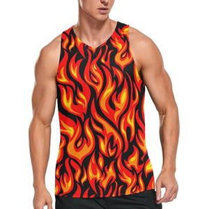 High Quality Quick Dry <b>Tank</b> <b>Top</b> Dye Sublimation All Over Printing <b>Men</b> <b>Tank</b> <b>Tops</b> <b>for</b> Summer Fitness Custom Logo 2025 - Product Image 2