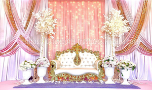 Sofá elegante para bodas indias DST Exportaciones Muebles asiáticos Fiji Estilo indio tradicional Maharaja Thoran Precio de fábrica - Product Image 2