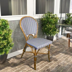 Chaise de salle à manger en rotin minimaliste de haute qualité confortable pour une utilisation extérieure et intérieure-pour hôtels parcs villas appartements salon - Product Image 1