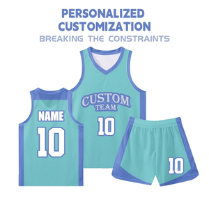 Conjuntos de Uniformes de Baloncesto Personalizados para Adultos, Transpirables, Anti-UV, de Secado Rápido, Talla Grande, Jersey 100% Poliéster, Antibacteriano, Unisex - Product Image 3