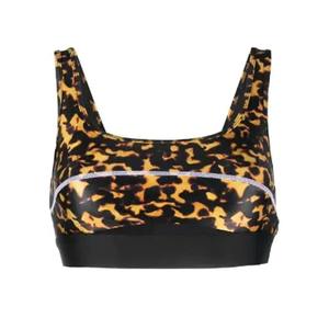 Logo personnalisé femmes Fitness soutien-gorge de sport solide soutien dos croisé une épaule culture grande taille Option pour la course - Product Image 4