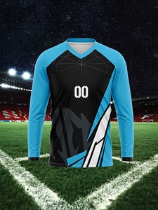 Maillots de football à sublimation personnalisée-Kits de football professionnel Tissu 100% polyester antibactérien respirant à séchage rapide personnalisé - Product Image 3