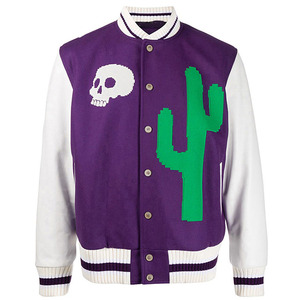 Flyingkick Enterprises Custom <b>Patchwork</b> Real Leather Sleeves Varsity <b>Jackets</b> Chenille Patches Embroidery Letterman HIGH Men - Product Image 1