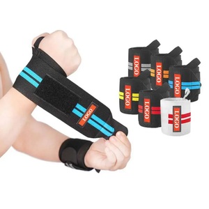 Bracelets de poignet en gros pour la musculation, femmes et hommes, attelle de poignet réglable avec boucle pour le pouce, noir et gris, pour la salle de sport - Product Image 5