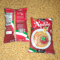 A'PETITE 500g Vermicelles italiens Macaroni Pâtes séchées de qualité supérieure Marque privée 100% blé dur Égyptien Style cuisiné en boîte