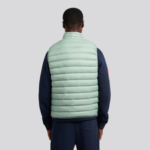 เสื้อกั๊กขนเป็ดสำหรับผู้ใหญ่กลางแจ้งแขนกุดมีซิปทำจากโพลีเอสเตอร์กันลมและถุงซิป - Product Image 2