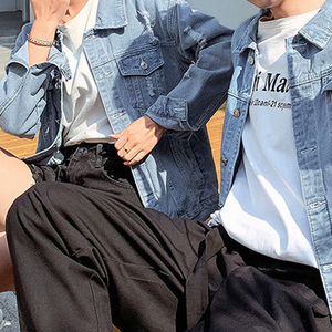 Men Custom Wholesale Printing Fashion <b>Denim</b> <b>Jacket</b> / Plus Size Long Sleeve <b>Jacket</b> for Men No Shirt / Men's Jeans <b>Denim</b> <b>Jackets</b> - Product Image 4