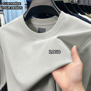 Vente en gros de t-shirts oversize 100% coton avec impression personnalisée, manches courtes, col rond, motif uni, 220 à 260 grammes, design de t-shirts vierges - Product Image 1