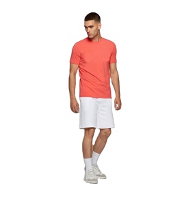 Ensemble de vêtements de sport d'été pour hommes avec logo personnalisé Chemise et short de course 100% coton avec motif brodé de couleur unie - Product Image 4
