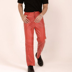 กางเกงหนังออกแบบเองได้ตามต้องการ สไตล์ล่าสุด บริการ OEM กางเกงหนังผู้ชาย - Product Image 6