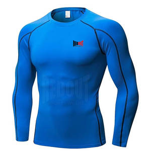 Customized Logo Printing Compression <b>T</b>-<b>shirts</b> Full Sleeves Lightweight <b>Men</b> Compression <b>T</b>-<b>shirts</b> - Product Image 2