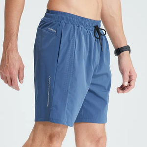 2025 hommes léger respirant Nylon sport Shorts Logo personnalisé imprime séchage rapide Fitness décontracté course genou été réfléchissant - Product Image 5