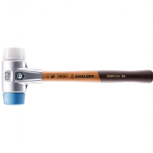 SIMPLEX Marteau multifonctionnel à tête souple de 330 mm avec tête de 40 mm Superplastique Blanc/TPE-Bleu souple pour le travail du bois - Product Image 3