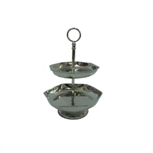 Soporte para Pastel de Aluminio con Diseño Martillado de 3 Niveles para Hoteles y Restaurantes, Artículos de Decoración para Fiestas y Bodas - Product Image 4