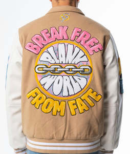 OEM personalizado de los hombres de béisbol Vintage Bomber chaqueta Chenille Bordado de lana de tela Letterman Universidad estilo único Varsity chaqueta - Product Image 5