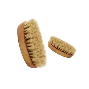 Buy Straightener Wooden Beard Brush 100 % Boars Bristles Men Bamboo Beard Hair Brush From India