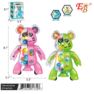 Strumento musicale giocattolo orso danzante con luce e musica 48/2/24PCS/CS - Product Image 1