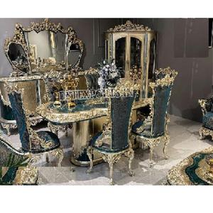 Muebles de Comedor de Diseño Lujoso con Tallado de Lujo, Diseño Turco, Muebles de Comedor de Alta Calidad, Mesa de Comedor de Estilo Vintage, Reino Unido - Product Image 1