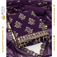 Nouveau tissu Georgette à usage quotidien avec matériau de robe de travail séquentiel avec dentelle Jalar