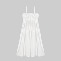 [kclub] Peut-être Robe Bustier K-32002 (BASIC/Long VER.) K-32013 (VERSION BASE/BRÈCHE) Robe longue unie en coton 100% naturel, formelle