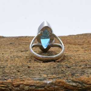 Handmade Tanzanite Ring 925 Sterling <b>Silver</b> Elegant Gemstone Band Jewelry Gift For Women Boho Style - Product Image 4