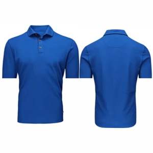 Vente en gros T-shirt polo 100% coton pour homme, tissu tricoté respirant brodé avec logo personnalisé, motif imprimé - Product Image 1