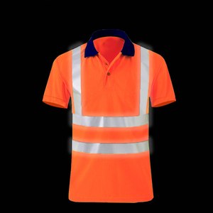 เสื้อโปโลนิรภัยพร้อมแถบสะท้อนแสง เสื้อทำงานสำหรับผู้ชาย เสื้อทำงานแบบมองเห็นได้ชัดเจน เสื้อฤดูร้อน แห้งเร็ว ระบายอากาศได้ดี - Product Image 5