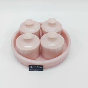 Multi-Functional Resin Jar for Dry Fruits and Nuts Decorative Kitchen Storage and Elegant Gift Option by Tradebyd - Product Image 2