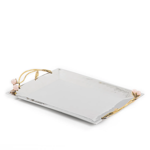 Precio de exportación de metal para restaurante y Hotel, plato y plato para servir, diseño de moda, bandeja para servir magdalenas, vajilla hecha a mano - Product Image 1