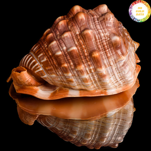 Coquille de Cassis Madagascariensis fabriquée à partir de coquillages naturels, artisanat vietnamien pour la décoration et l'affichage créatif. - Product Image 1