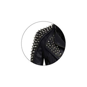 แจ็คเก็ตหนังผ้าใบสไตล์พังก์แฟชั่นสำหรับผู้ชายรุ่นใหม่ล่าสุดขายดี ดีไซน์เก๋ไก๋ลำลองสั่งทำได้ - Product Image 3