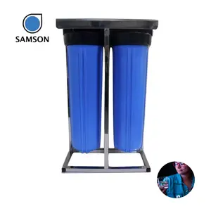 Produto de qualidade filtro de água grande Nano Silver 2 estágios azul Inline - sabor limpo e refrescante