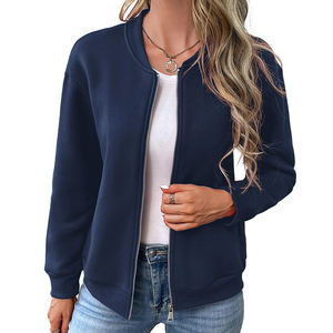 Blouson aviateur pour femme bon coupe-vent chaud pour l'hiver respirant manches longues coupe décontractée Blouson aviateur pour femme - Product Image 4
