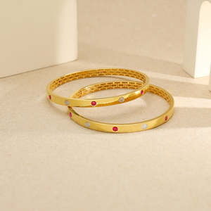 กำไลทองชั้นดีสำหรับเธอ-ดีไซน์สายบลัชออนหรูหรา - Product Image 1