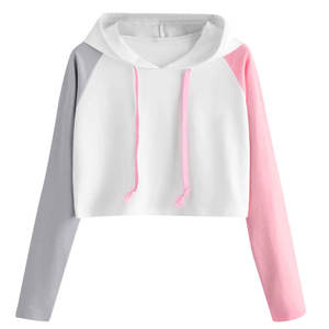 2025 nouveauté Logo personnalisé brodé respirant 100% coton biologique sweat à capuche court pour les femmes fermeture éclair conception bouffée automne - Product Image 4