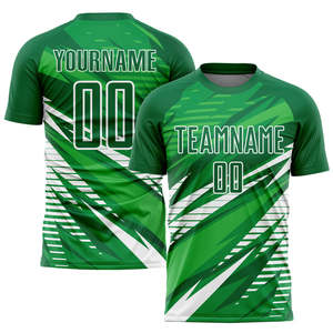 เสื้อฟุตบอลคุณภาพสูง 220 GSM โพลีเอสเตอร์ แบบซับลิเมชั่น ชุดฟุตบอลแห้งเร็ว ระบายอากาศดี จากผู้ผลิต - Product Image 2