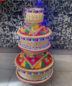 Brocart traditionnel lourd et décoratif Jago pour la décoration de mariage punjabi, cérémonie Haldi, mariage indien pakistanais punjabi sikh - Product Image 4