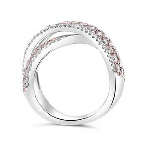 ชุดแหวนเพชรโมอิสสีทอง14K สำหรับงานหมั้นสุดหรูชุดแหวนแต่งงานแบบสายกว้างเครื่องประดับโรงงานผู้ผลิต OEM ODM - Product Image 4